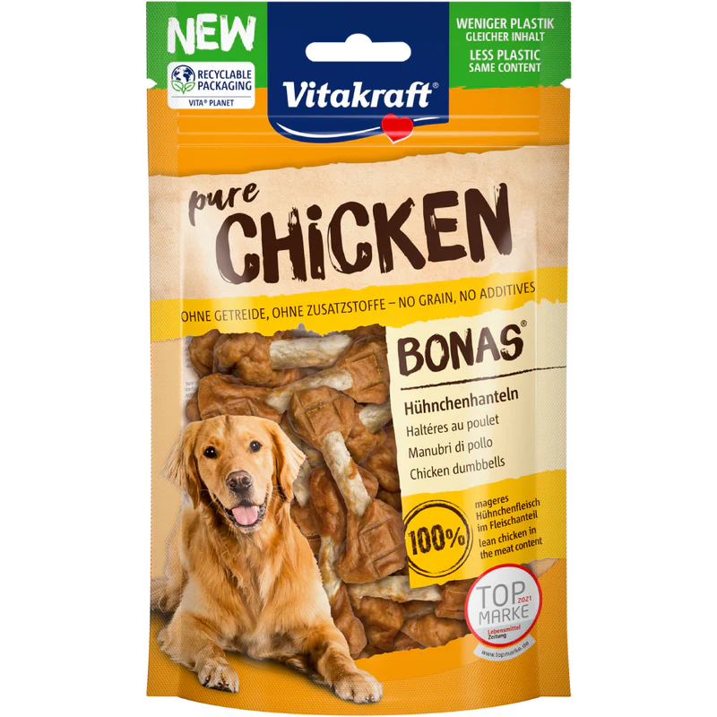 Vitakraft Chicken Dumbbells Dog Treats 80g