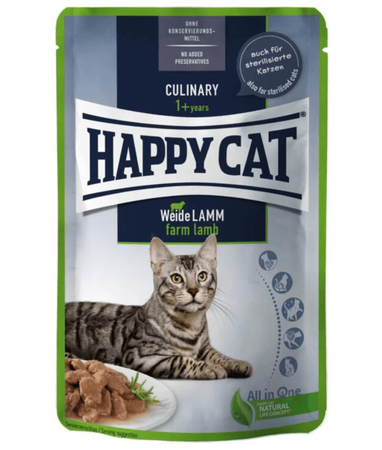 Happy Cat - Culinary Farm Lamb in Sauce Wet Cat Food for Sterilised Cats - 85g