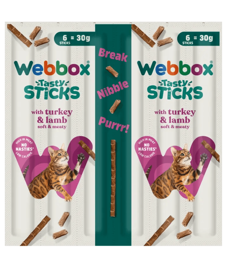 Webbox Cats Delight Sticks Turkey & Lamb 6 Sticks