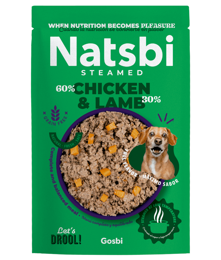 Gosbi Natsbi Steamed Chicken and Lamb Fresh Dog Food