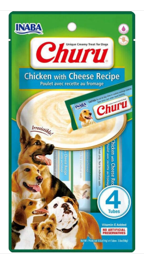 Inaba Dog Churu chicken with cheese (56g)