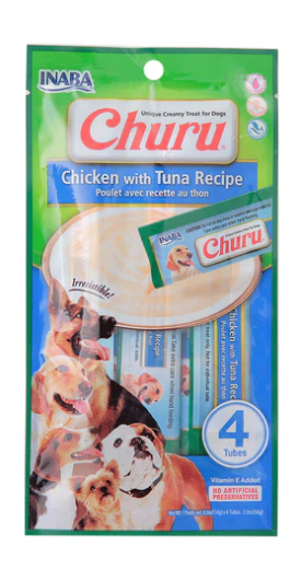 Inaba Dog Churu Chicken with Tuna Recipe (56g)