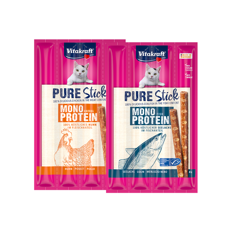 Vitakraft Pure Stick Coalfish Cat Treats 20g