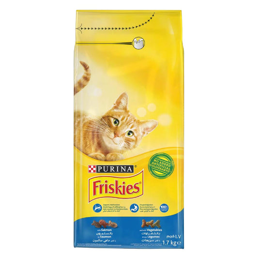 Purina Friskies with Salmon & Vegetables Cat Dry Food 1.7kg