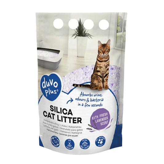 Duvo+ Premium Silica Cat Litter - Lavender, 5 L