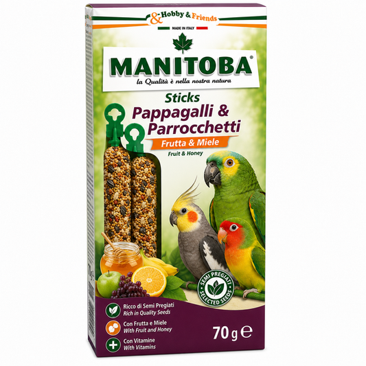 Manitoba Stick Pappagalli & Parrocchetti Frutta M