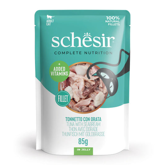 Schesir Cat Pouch Tuna Chicken In Jelly (85G)