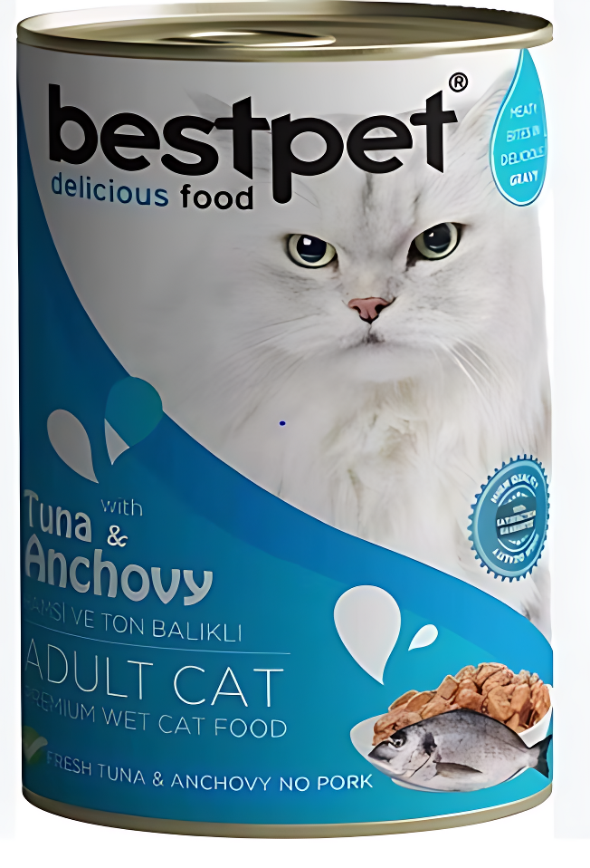 Bestpet Adult Cat Tuna & Anchovy 400g