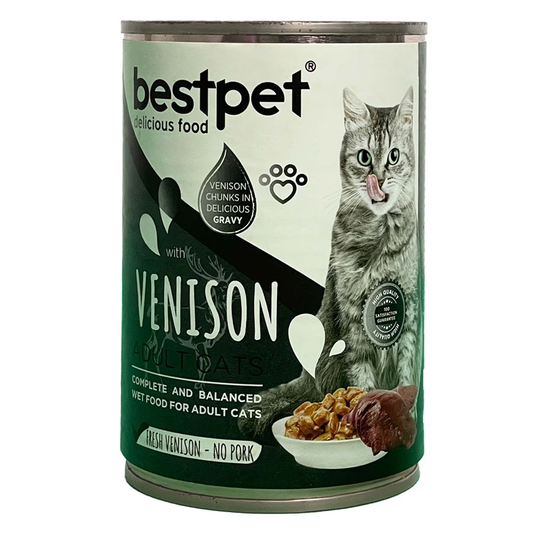 Bestpet Cat Venison Chunks In Gravy 400g