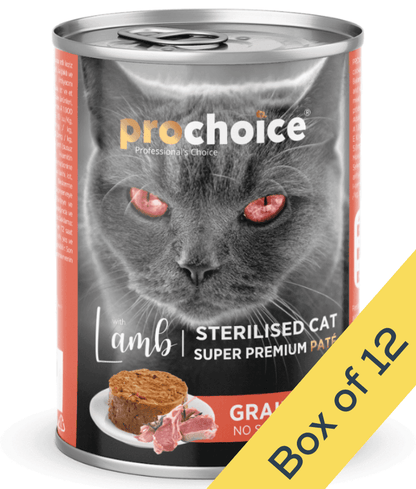 Prochoice Sterilized Cat Premium Pate With Lamb 400g