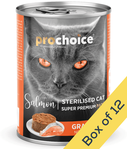 Prochoice Sterilized Cat Premium Pate With Salmon 400g