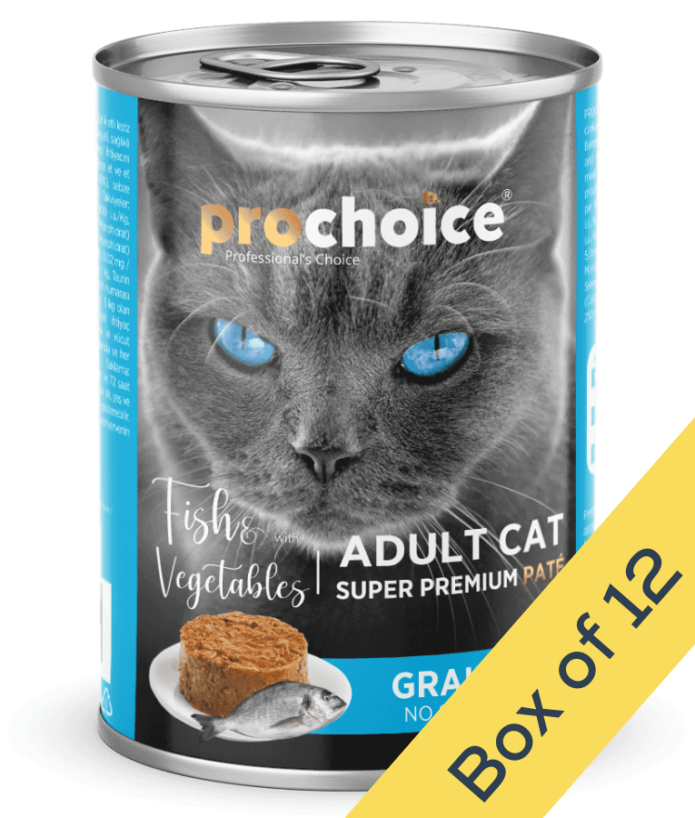 Prochoice Adult Cat Premium Pate With Fish & Vegetables 400g