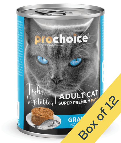 Prochoice Adult Cat Premium Pate With Fish & Vegetables 400g