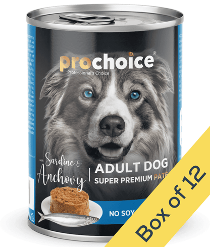 Prochoice Adult Dog Premium Pate Sardine & Anchovy 400g