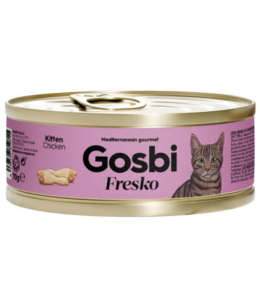 Gosbi - Fresko, Chicken Complementary Kitten Wet Cat Food - 70g