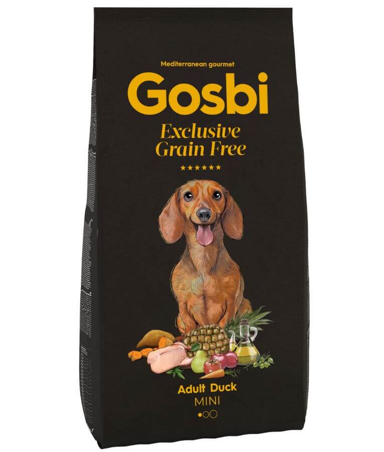 Gosbi Exclusive Grain Free Hypoallergenic Duck Adult Dry Dog Food For Small & Mini Breeds
