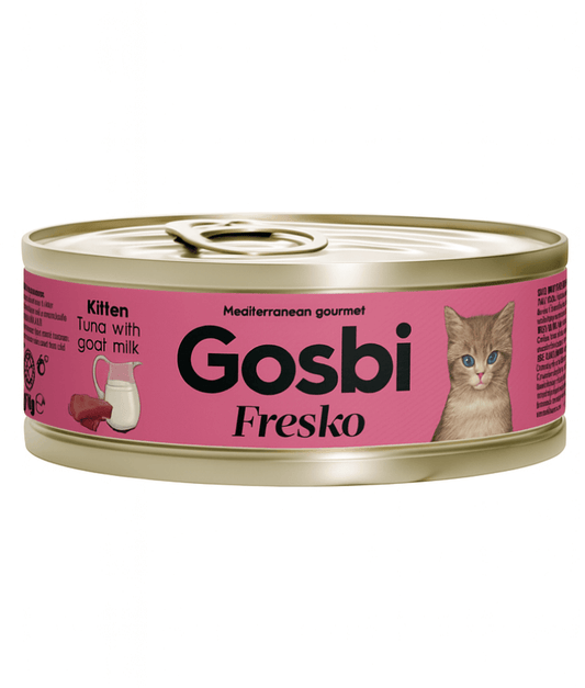 Gosbi - Fresko, Tuna with Goat Milk Complementary Kitten Wet Cat Food - 70g