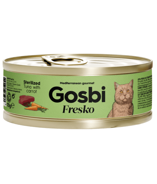 Gosbi - Fresko, Tuna with Carrot, Sterilized Complementary Adult Wet Cat Food - 70g