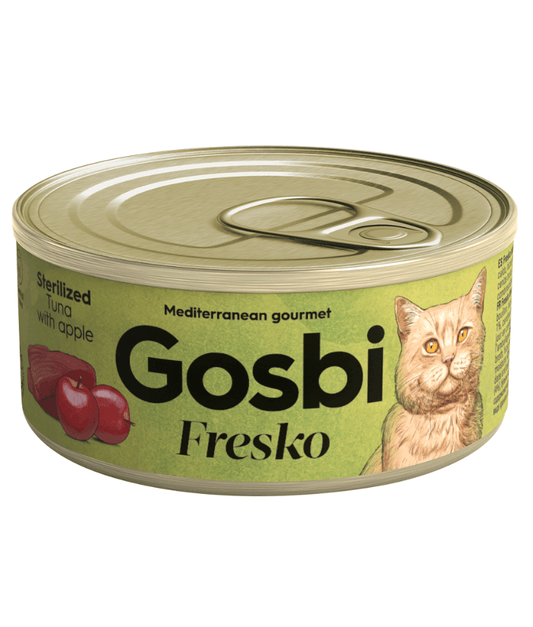 Gosbi - Fresko, Tuna and Apple Sterilized Complementary Adult Wet Cat Food - 70g