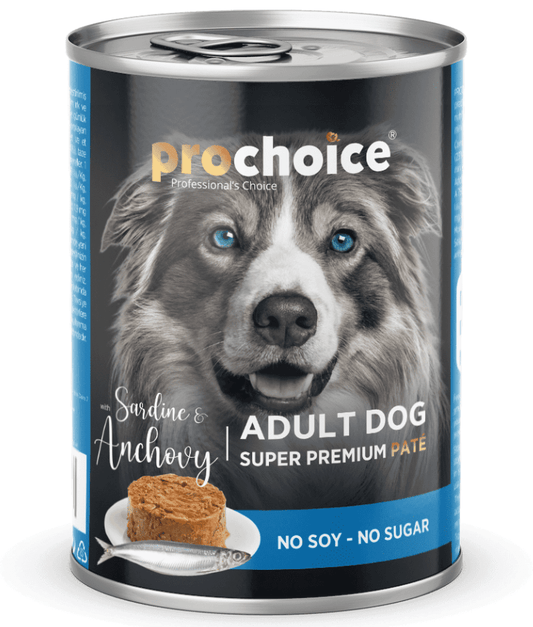 Prochoice Adult Dog Premium Pate Sardine & Anchovy 400g