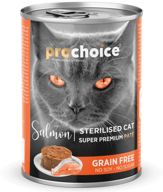 Prochoice Sterilized Cat Premium Pate With Salmon 400g