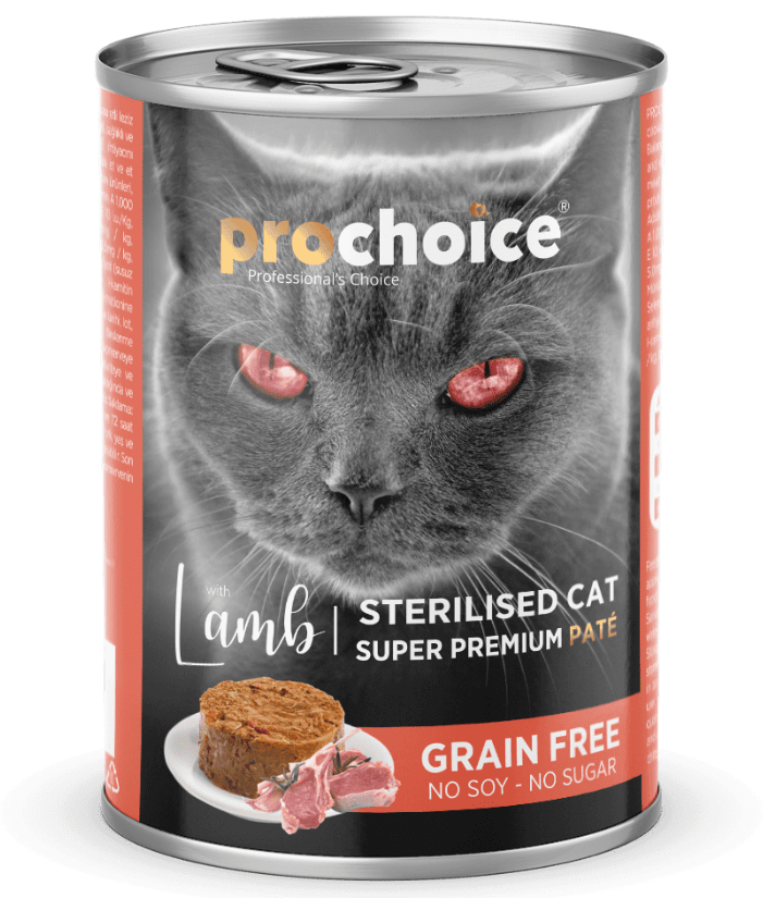 Prochoice Sterilized Cat Premium Pate With Lamb 400g