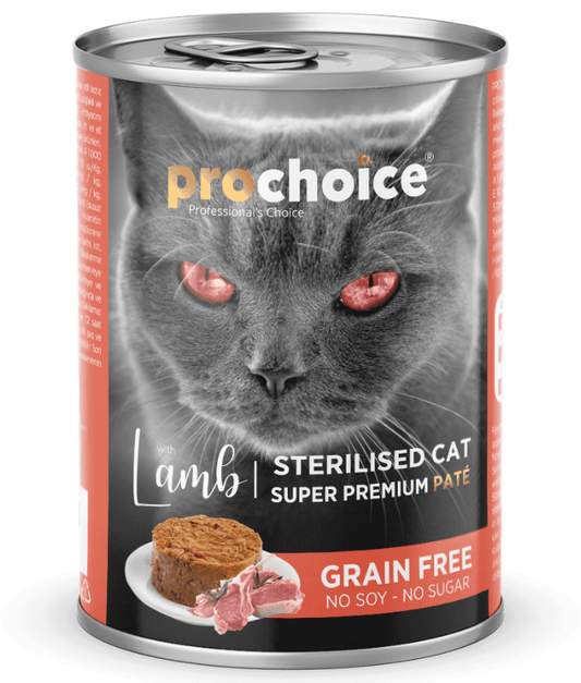 Prochoice Sterilized Cat Premium Pate With Lamb 400g