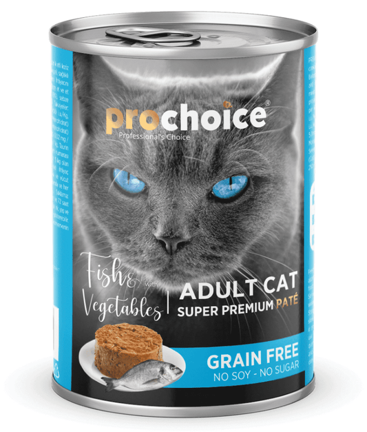 Prochoice Adult Cat Premium Pate With Fish & Vegetables 400g
