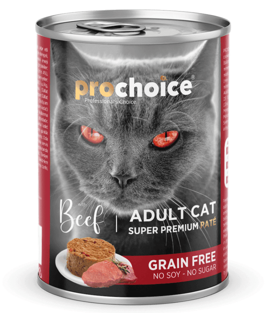 Prochoice Adult Cat Premium Pate With Beef 400g