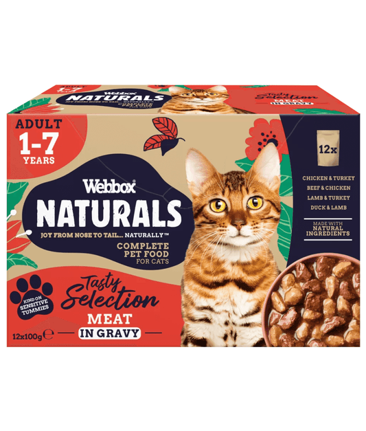 Webbox Natural Pouches, Meat Selection Gravy 100