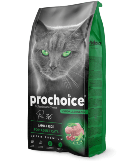 Prochoice Pro 36 Lamb & Rice Hypoallergenic For Adult Cats 2kg-15kg