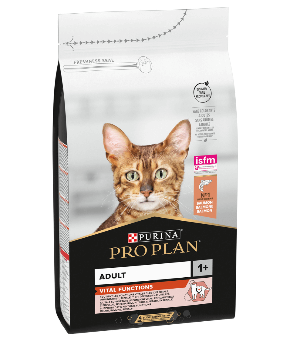 Purina Pro Plan Adult Vital Functions Everyday Dry Cat Food with Salmon