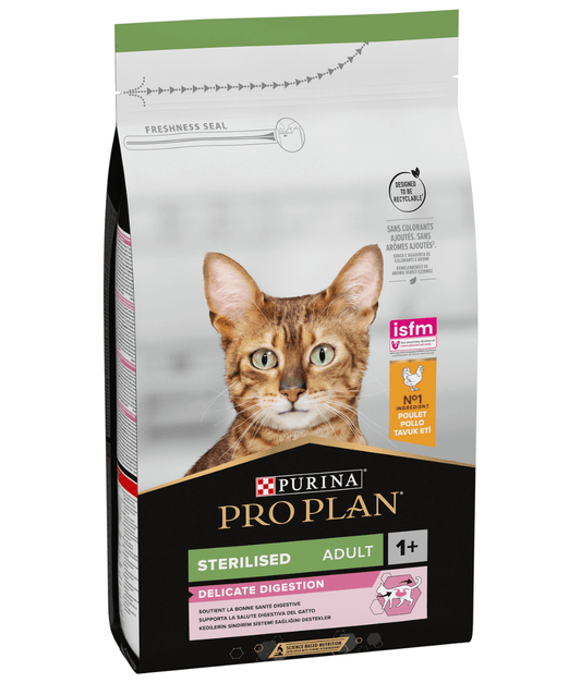 Purina Pro Plan Sterilised Adult Delicate Digestion Dry Cat Food with Chicken