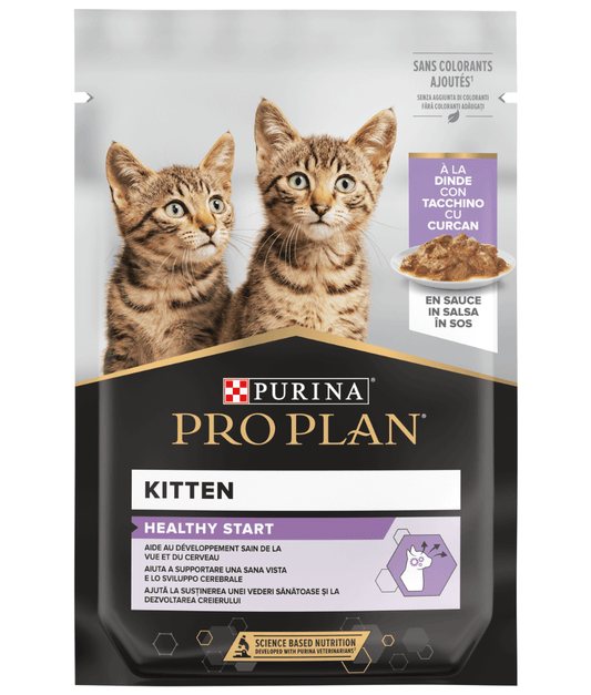 Purina Pro Plan Kitten, Wet Cat Food, Turkey in Gravy 85g