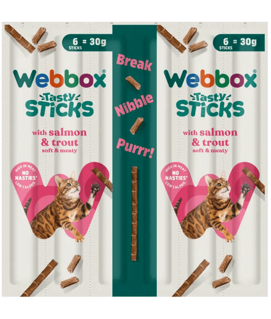 Webbox Cats Delight Sticks Salmon & Trout 6 Sticks