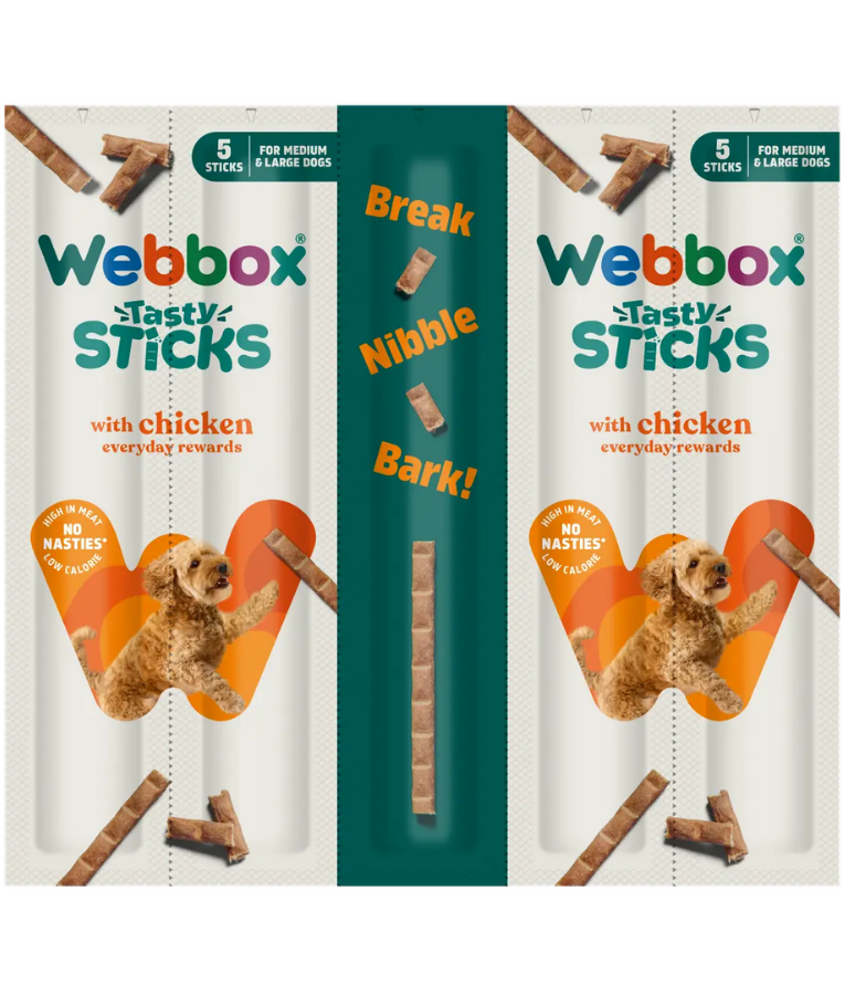 Webbox large dogs delight stick chicken 55g