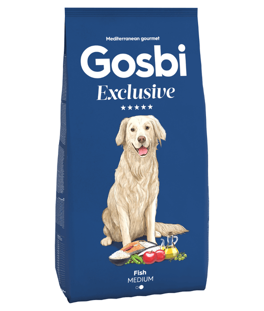 Gosbi Exclusive Hypoallergenic Fish Adult Dry Dog Food For Medium Breeds