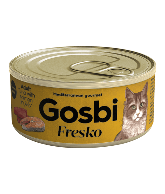 Gosbi - Fresko, Tuna and Salmon Adult Complementary Wet Cat Food - Grain-Free 70g
