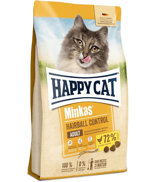 Happy Cat Minkas Hairball Control Dry Cat Food - Poultry