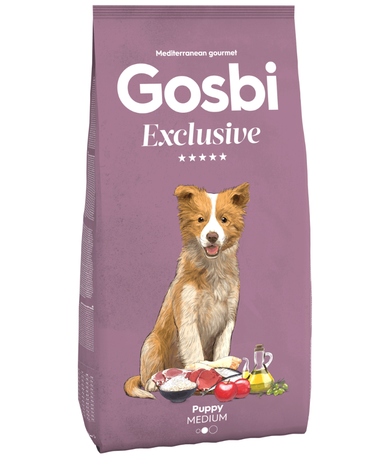 Gosbi Exclusive Hypoallergenic Chicken Puppy Dry Dog Food For Medium Breeds