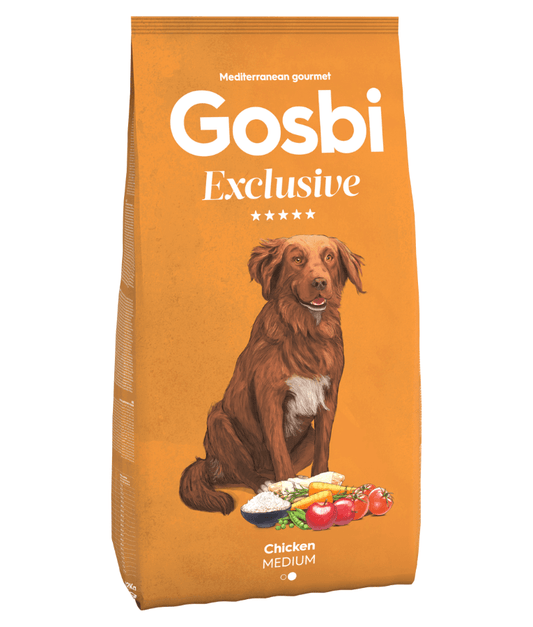 Gosbi Exclusive Hypoallergenic Chicken Adult Dry Dog Food For Medium Breeds
