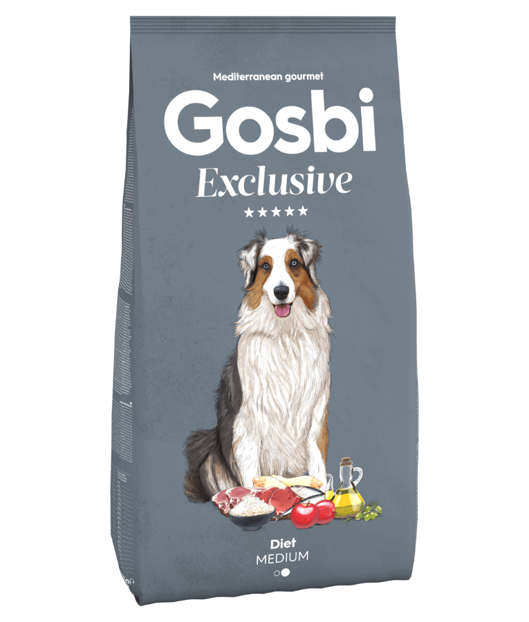 Gosbi Exclusive Hypoallergenic Diet Chicken Adult Dry Dog Food For Medium Breeds