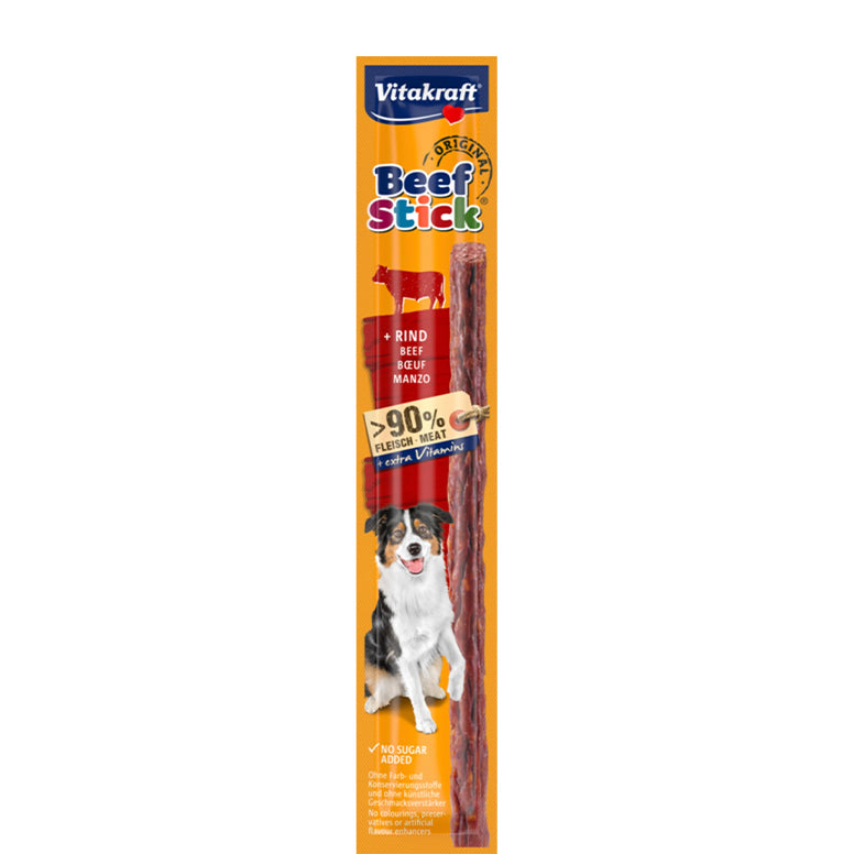 Vitakraft Beef Stick with Beef Dog Treat 12g