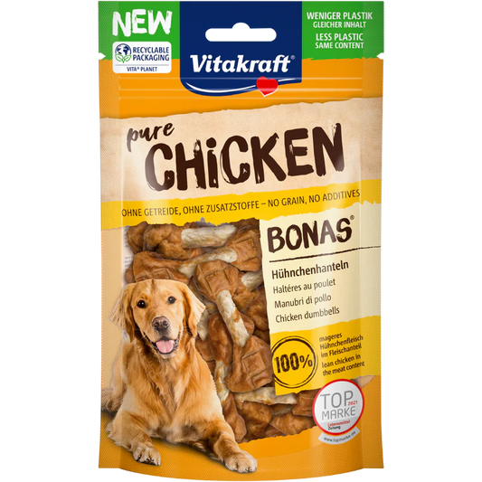 Vitakraft Chicken Dumbbells Dog Treats 80g