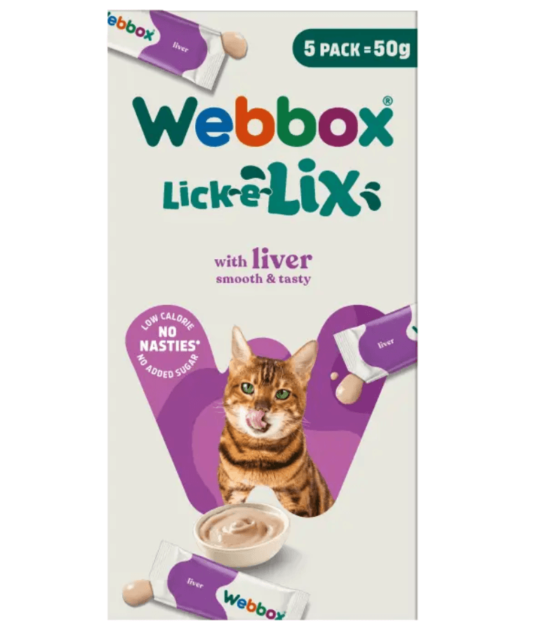 Webbox Lick e Lix, Cream - Liver 5 Sachets