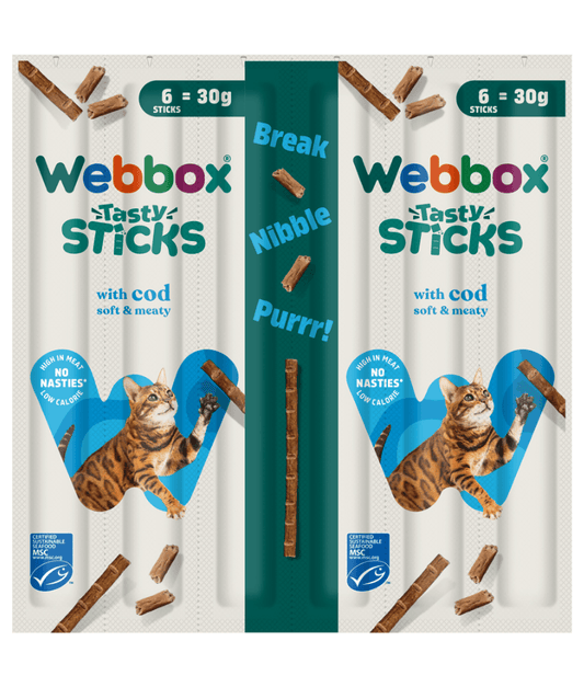 Webbox Cats Delight Sticks Cod 6 Sticks
