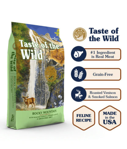 Taste of The Wild Rocky Mountain Feline Formula with Venison & Smoked Salmon - 2kg