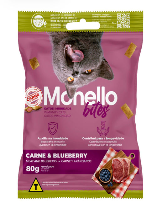 Monello Bites Immunity Cats Meat & Blueberry (80g)