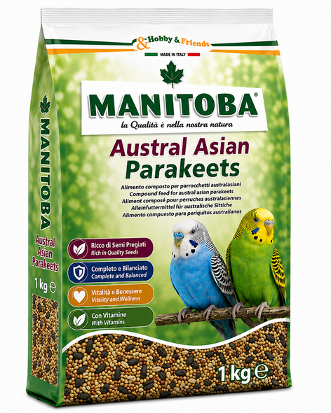 Manitoba Austral Asian Parakeets 1 Kg
