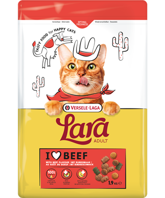Versele-Laga Lara Adult Beef Cat Food - 1.9 kg
